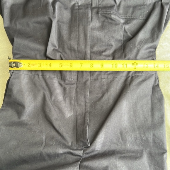 🎯NWT Theory Shirt Jumpsuit Blue Midnight Navy Size 4 - Picture 15 of 16